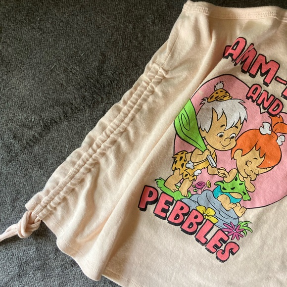 Flintstones Graphic One Shoulder Synched-Side Top - Picture 3 of 6